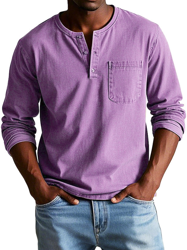 Lenoir™ | Chemise Vintage à Manches Longues